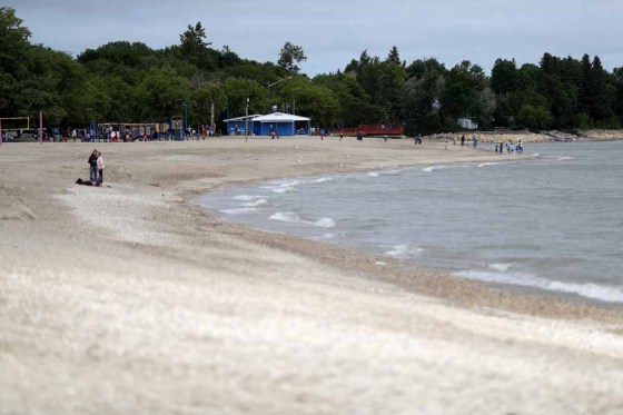 The beach on Lake Winnipeg in Gimli. (Trevor Hagan / Winnipeg Free Press files)