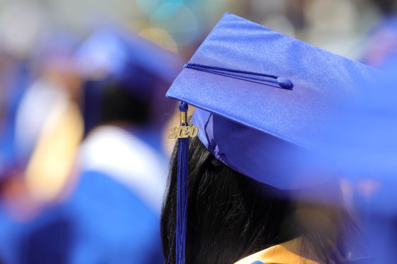 Ruth BonnevilleA drive-in ceremony for St. Maurice School graduates in 2020. (Ruth Bonneville / Winnipeg Free Press files)