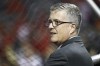 FILE - Houston Astros general manager Jeff Luhnow watches batting practice before Game 4 of the baseball World Series against the Washington Nationals Saturday, Oct. 26, 2019, in Washington. An investment group led by former Houston Astros general manager Jeff Luhnow, who lost his job in baseball for sign-stealing, has bought Spanish soccer club Leganés. 