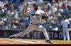 Houston Astros starting pitcher Jose Urquidy (65) throws against the New York Yankees during the first inning of a baseball game, Sunday, June 26, 2022, in New York. (AP Photo/Noah K. Murray)