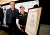 Canadian golfer Brooke Henderson receives the key to the city of Ottawa from Ottawa mayor Jim Watson at a press conference for the 2022 CP Women's Open golf tournament at the Ottawa Hunt Golf and Country Club on Tuesday, June 28, 2022. THE CANADIAN PRESS/ Patrick Doyle