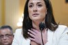 Cassidy Hutchinson, former aide to Trump White House chief of staff Mark Meadows, testifies about how former President Donald Trump reacted in his vehicle after being told he was not able to go to the Capitol from the Ellipse on Jan. 6, as the House select committee investigating the Jan. 6 attack on the U.S. Capitol continues to reveal its findings of a year-long investigation, at the Capitol in Washington, Tuesday, June 28, 2022. (AP Photo/Jacquelyn Martin)