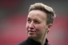 Canada's women's national soccer team head coach Bev Priestman leaves the field after team practice in Vancouver, on April 7, 2022. THE CANADIAN PRESS/Darryl Dyck
