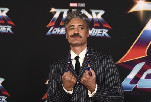 Director Taika Waititi arrives at the premiere of 
