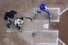 Chicago Cubs' P.J. Higgins hits an RBI double during the ninth inning of a baseball game against the Milwaukee Brewers Wednesday, July 6, 2022, in Milwaukee. (AP Photo/Morry Gash)