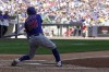 Chicago Cubs' Rafael Ortega hits an RBI single during the eighth inning of a baseball game against the Chicago Cubs Wednesday, July 6, 2022, in Milwaukee. (AP Photo/Morry Gash)