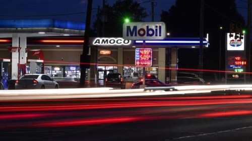 Motorists stop for fuel at gas stations in Detroit, Tuesday, July 5, 2022. As Congress and now the Supreme Court stymie the Biden administration’s efforts to curb climate change, one thing the president doesn’t want - sky high gas prices - actually is nibbling away at emissions of heat-trapping gas. (AP Photo/Paul Sancya)