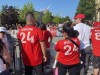 Soccer fans wait to see Toronto FC players enter BMO Field for an MLS game against the San Jose Earthquakes in Toronto, Saturday, July 9, 2022. THE CANADIAN PRESS/Neil Davidson