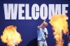 Manchester City's Erling Haaland is cheered by fans during club's new signings presentation, in Manchester, England, Sunday, July 10, 2022. (AP Photo/Dave Thompson)