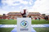 The game ball sits on a pedestal ahead of the inaugural soccer match of the Canadian Premier League, in Hamilton, Ont., Saturday, April 27, 2019. Valour FC posted a 1-0 win over HFX Wanderers on Sunday but it was a no-goal that had people talking after the Canadian Premier League game. THE CANADIAN PRESS/Aaron Lynett