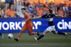 FC Cincinnati midfielder Álvaro Barreal (31) goes by Vancouver Whitecaps midfielder Florian Jungwirth (26) before scoring a goal during the first half of an MLS soccer match Wednesday, July 13, 2022, in Cincinnati. (Albert Cesare/The Cincinnati Enquirer via AP)