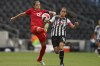 Canada's Christine Sinclair(12) and Costa Rica's Katherine Alvarado fight for the ball during a CONCACAF Women's Championship soccer match in Monterrey, Mexico, Monday, July 11, 2022.&nbsp;Having already booked its ticket to the 2023 World Cup by virtue of finishing in the final four at the CONCACAF W Championship, Olympic champion Canada looks to book its ticket to the 2024 Paris Olympics by winning the eight-team tournament. THR CANADIAN PRESS/AP-Fernando Llano