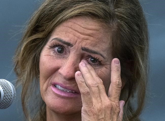 Lisa Banfield, the common-law wife of Gabriel Wortman, testifies at the Mass Casualty Commission inquiry into the mass murders in rural Nova Scotia on April 18/19, 2020, in Halifax on Friday, July 15, 2022. Wortman, dressed as an RCMP officer and driving a replica police cruiser, murdered 22 people. THE CANADIAN PRESS/Andrew Vaughan