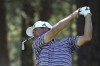 Chez Reavie watches his shot from the third tee during the second round of the Barracuda Championship golf tournament at Old Greenwood Golf Course in Truckee, Calif., Friday, July 15, 2022. (Jason Bean/The Reno Gazette-Journal via AP)