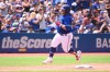 Toronto Blue Jays’ designated hitter Alejandro Kirk runs the bases after hitting a two-run home run, scoring Vladimir Guerrero Jr. in eighth inning American League baseball action against the Kansas City Royals in Toronto, Sunday, July 17, 2022. THE CANADIAN PRESS/Jon Blacker