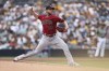 Arizona Diamondbacks starting pitcher Merrill Kelly winds up against a San Diego Padres batter in the first inning of a baseball game Sunday, July 17, 2022, in San Diego. (AP Photo/Derrick Tuskan)