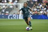 Germany's Klara Buehl controls the ball during the Women Euro 2022 group B soccer match between Finland and Germany, at MK stadium in Milton Keynes, England, Saturday, July 16, 2022. (AP Photo/Rui Vieira)