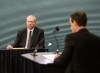 RCMP Chief Supt. Chris Leather is questioned by lawyer Josh Bryson at the Mass Casualty Commission inquiry into the mass murders in rural Nova Scotia on April 18/19, 2020, in Halifax on Thursday, July 28, 2022. Gabriel Wortman, dressed as an RCMP officer and driving a replica police cruiser, murdered 22 people. THE CANADIAN PRESS/Kelly Clark