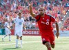 Toronto FC's Dwayne DeRosario celebrates scoring his side's goal against DC United during first half MLS action in Toronto on Saturday August 15, 2009. THE CANADIAN PRESS/Chris Young