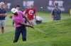 Tony Finau hits onto the sixth green during the second round of the Rocket Mortgage Classic golf tournament, Friday, July 29, 2022, in Detroit. (AP Photo/Carlos Osorio)