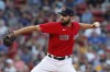Boston Red Sox's Austin Davis pitches during the first inning of a baseball game against the Milwaukee Brewers, Friday, July 29, 2022, in Boston. (AP Photo/Michael Dwyer)