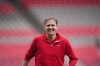 Canada's women's national soccer team captain Christine Sinclair leaves the field after team practice ahead of two friendly matches against Nigeria, in Vancouver, on Thursday, April 7, 2022. Sinclair has been appointed to the Order of British Columbia.THE CANADIAN PRESS/Darryl Dyck