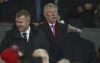 FILE - Former Manchester United manager Alex Ferguson arrives to watch the Champions League round of 16 soccer match between Manchester United and Paris Saint Germain at Old Trafford stadium in Manchester, England, on Feb. 12,2019. The end of the coming season will mark a decade at Manchester United since Alex Ferguson retired. The team has struggled for consistency since his departure and gone through several managers. What will it take to restore the team's dominance in the Premier League? (AP Photo/Dave Thompson, File)