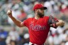 Philadelphia Phillies starting pitcher Zack Wheeler delivers in the first inning of a baseball game against the Atlanta Braves Wednesday, Aug. 3, 2022, in Atlanta. (AP Photo/John Bazemore)