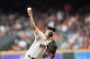 Houston Astros starting pitcher Jose Urquidy throws against the Boston Red Sox during the first inning of a baseball game Wednesday, Aug. 3, 2022, in Houston. (AP Photo/David J. Phillip)