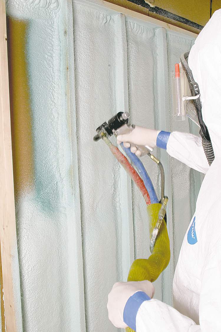 Closed-cell spray foam costs three to four times than any other type of insulation but, with a high R-value of over R-6 per inch, it requires only about 3.5 inches of foam coverage to get an R-20 value inside exterior wall cavities.