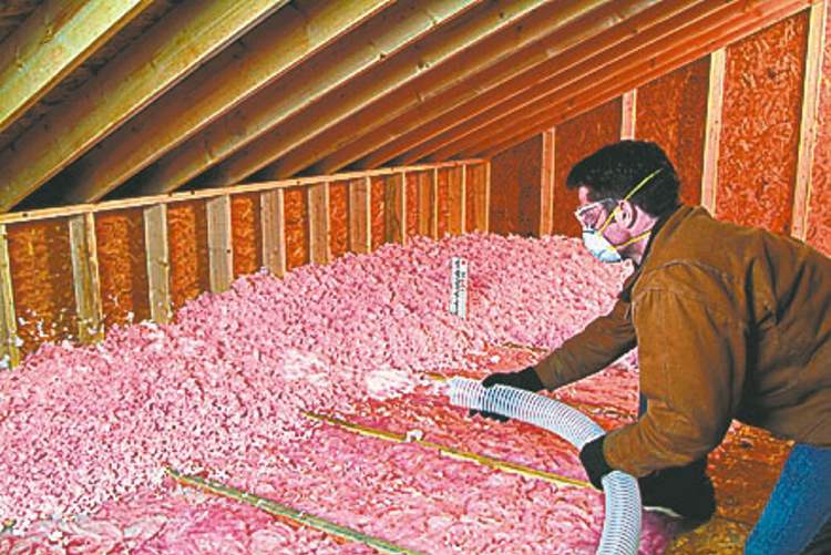 Blown fibreglass is an alternative to cellulose. Home Depot sells it by the bag and rents a machine to blow the insulation into place. It’s price-competitive with cellulose with a similar R-value.