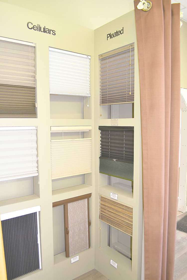 Cellular and pleated blinds that can be manipulated to shut out light or diffuse it, creating a soft glow.