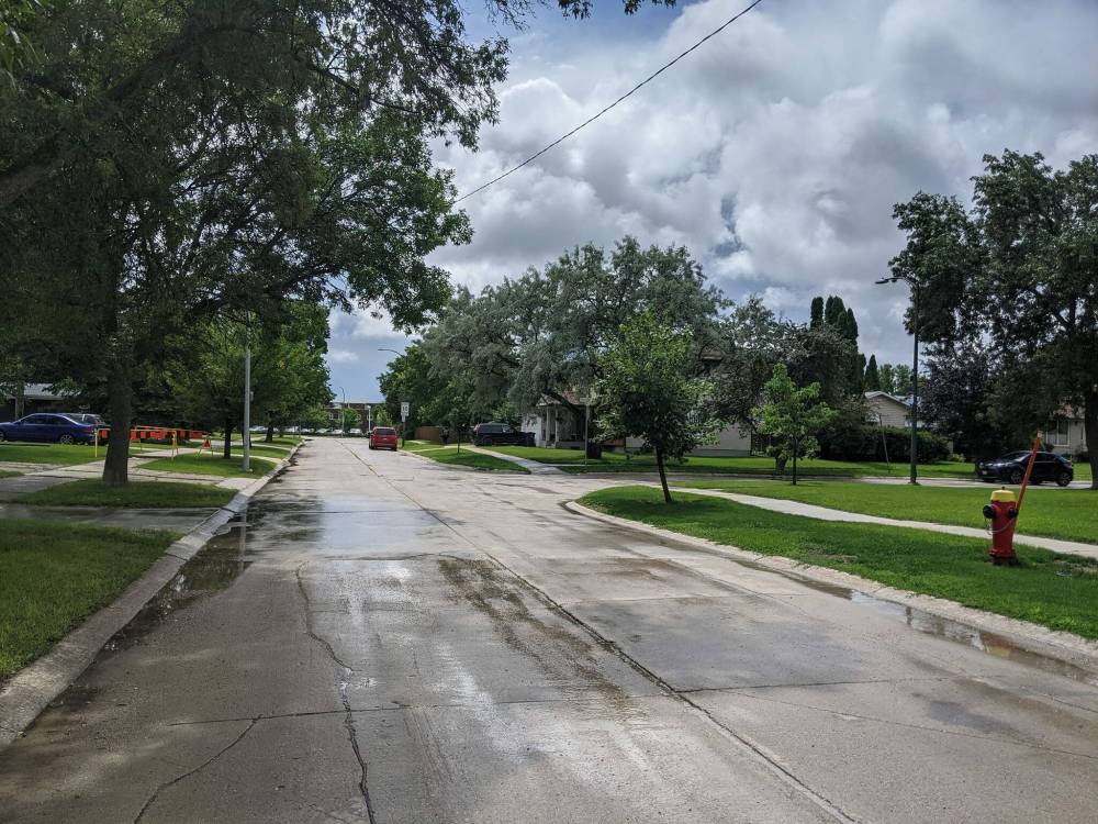 CHRIS KITCHING / WINNIPEG FREE PRESS As the search for the suspect continues, the mother is urging people in the area with home security or vehicle dashboard cameras to check their footage.