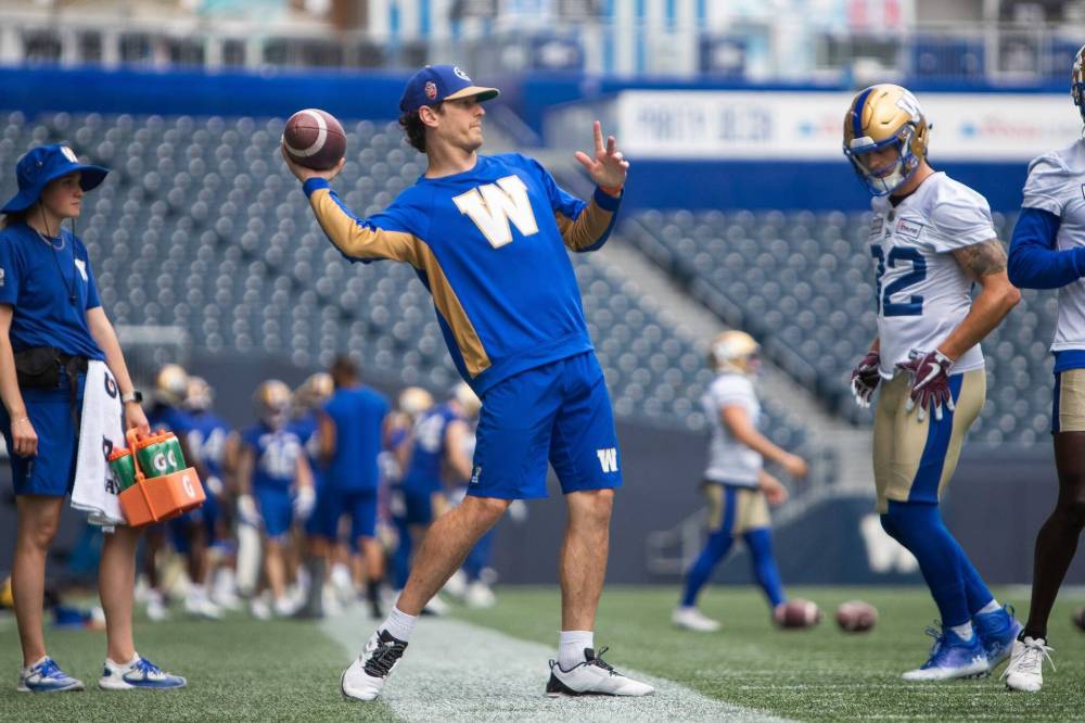 DANIEL CRUMP / WINNIPEG FREE PRESS FILES 
                                Blue Bombers receiver Greg Ellingson has not been formally ruled out for Saturday’s game in Calgary.