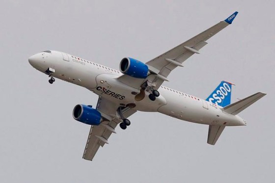 FRANCOIS MORI / THE CANADIAN PRESSA Bombardier CS 300 performs a demonstration flight in 2015.
