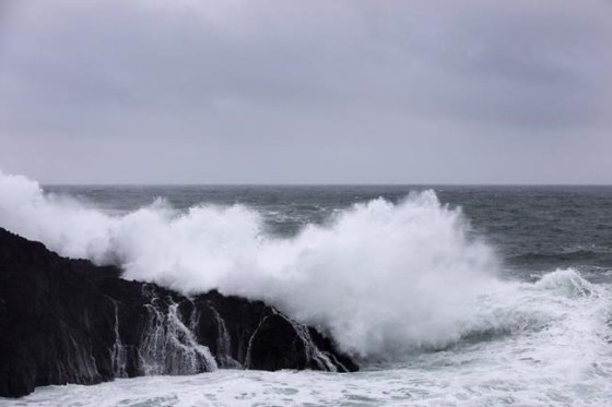 Melissa Renwick / THE CANADIAN PRESSWaves crash against rugged rocks along the Wild Pacific Trail in Ucluelet, B.C. on Friday.
