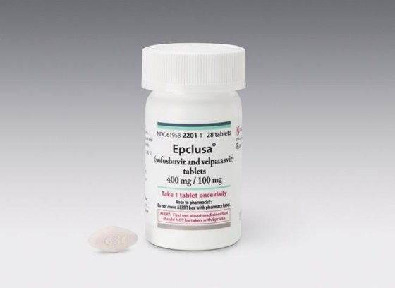 THE CANADIAN PRESS / HANDOUT / Gilead Sciences, Inc.An Epclusa bottle and pill
