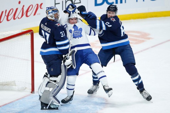 THE CANADIAN PRESSThe Jets and Toronto Maple Leafs play in Winnipeg tonight. (John Woods / The Canadian Press files)