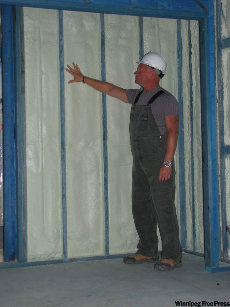 CNS
Spray foam insulation.