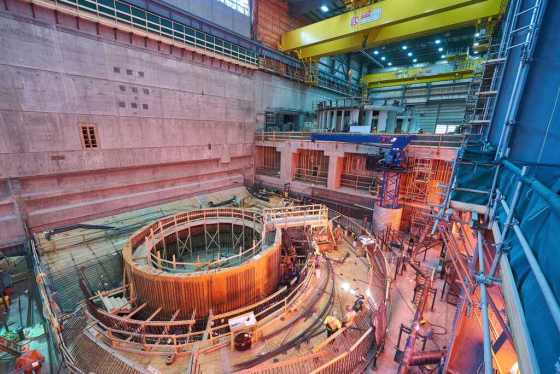 The Keeyask generating station under construction in 2018. (Manitoba Hydro)