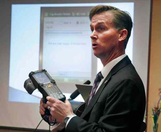 Brennan Linsley / THE CANADIAN PRESS / The Associated Press FilesLewis Koski, chief investigator of the Colorado Marijuana Enforcement Division.