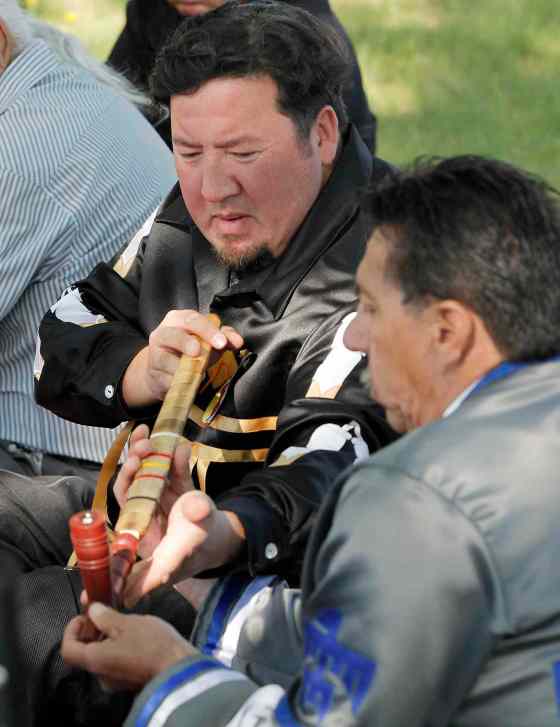 JOHN WOODS / THE CANADIAN PRESS FILESGrand Chief Derek Nepinak says he's filing a complaint with CATSA after an officer at the Ottawa International Airport unwrapped and handled a sacred pipe bundle.