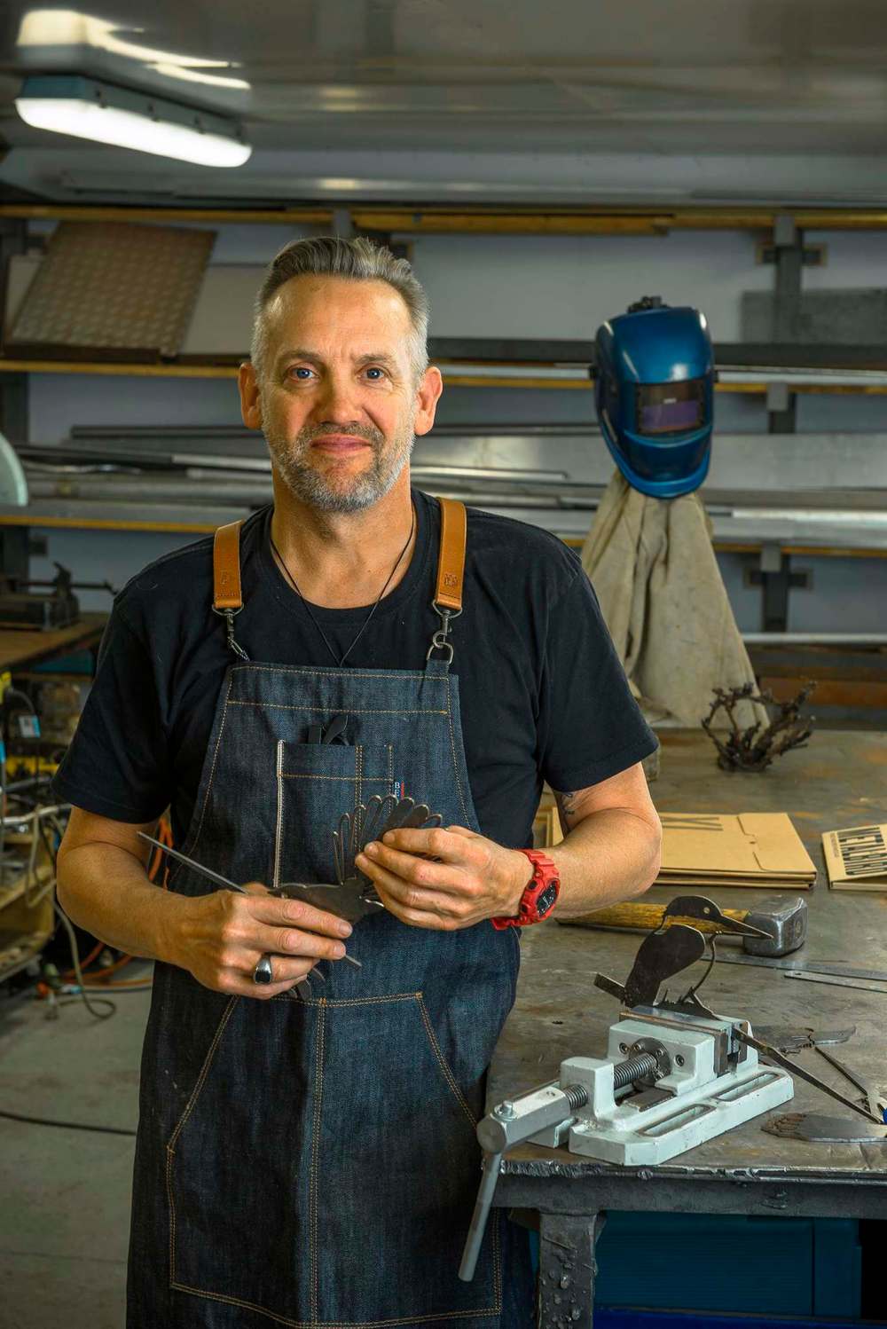 Metalbird / supplied photos
Phil Walters, founder and creator of Metalbird, in his studio.