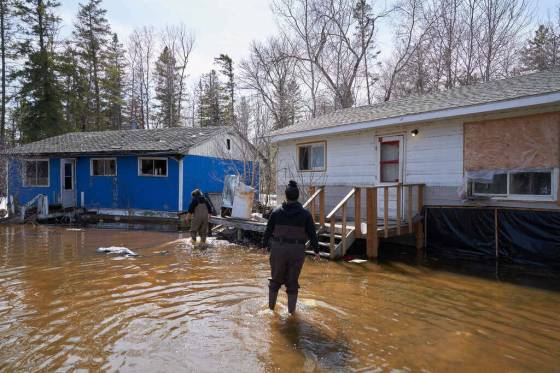 THE CANADIAN PRESS FILESThis spring Peguis First Nation experienced a one-in-200-year flood which affected over 500 homes, some of which are again under water.