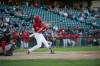 ETHAN CAIRNS / WINNIPEG FREE PRESS
Logan Hill of the Winnipeg Goldeyes takes a cut Tuesday night against the against the Fargo-Moorhead RedHawks at Shaw Park.