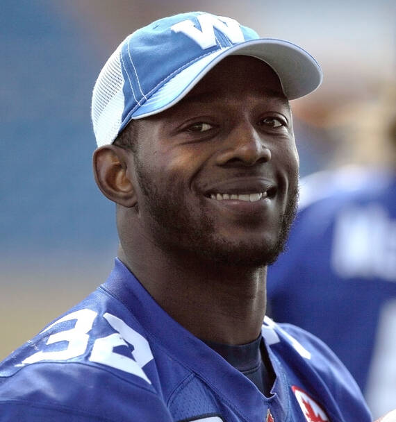 RUTH BONNEVILLE / WINNIPEG FREE PRESS FILES
“We’d (Gavin Walls) ride to practice together, we’d ride home together, we’d play video games together, we did a lot of things together,” Fred Reid, now a running backs coach for the Ottawa Redblacks, told the Free Press in a phone interview.