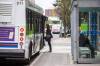 MIKAELA MACKENZIE / WINNIPEG FREE PRESS FILES
Passengers board buses on Portage Avenue in downtown Winnipeg. A recent city report on the financial implications of COVID-19 suggest Winnipeg Transit has had an increase in passengers of almost 29 per cent in the last four weeks.