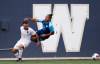 JOHN WOODS / WINNIPEG FREE PRESS
Valour FC’s Alessandro Riggi defends against HFX Wanderers FC’s Zachary Fernandez during second half Canadian Premier League action in Winnipeg Sunday.