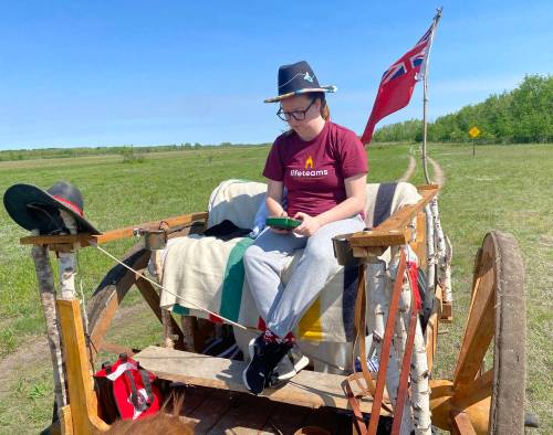 Terry Doerksen photo
The Doerksens’ youngest child, Mischa, experienced some of the Red River Trail in Minnesota recently.