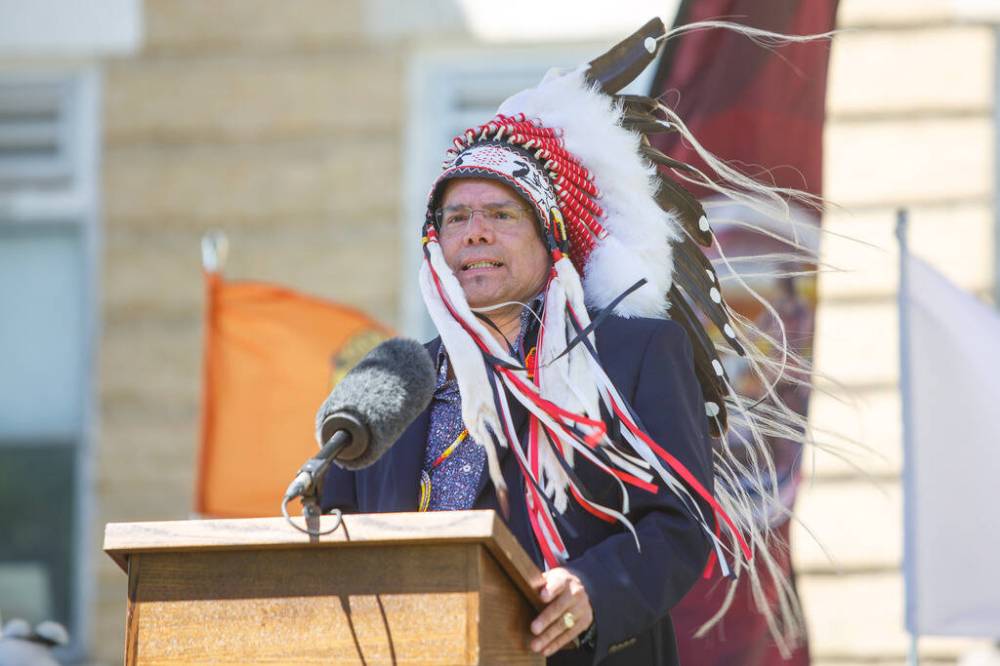 MIKE DEAL / WINNIPEG FREE PRESS FILES
“I send condolences to all those who have been subjected to such a devastating practice,” wrote Manitoba Keewatinowi Okimakanak Grand Chief Garrison Settee.